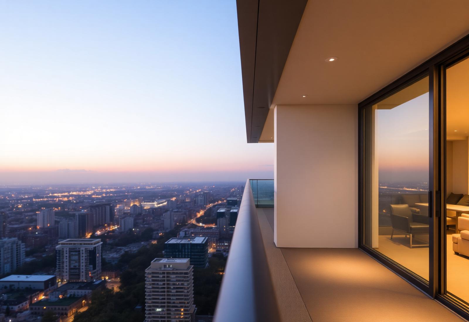 South Yarra Tower — Hairline balcony balustrade